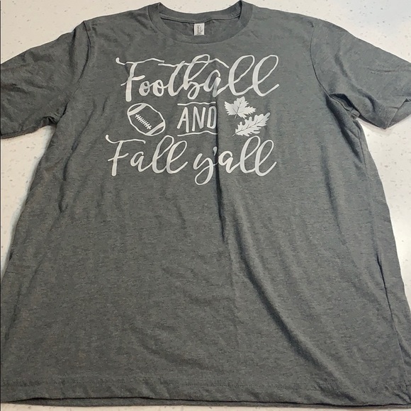 Bella Canvas Tops - Canvas football & fall y’all tee